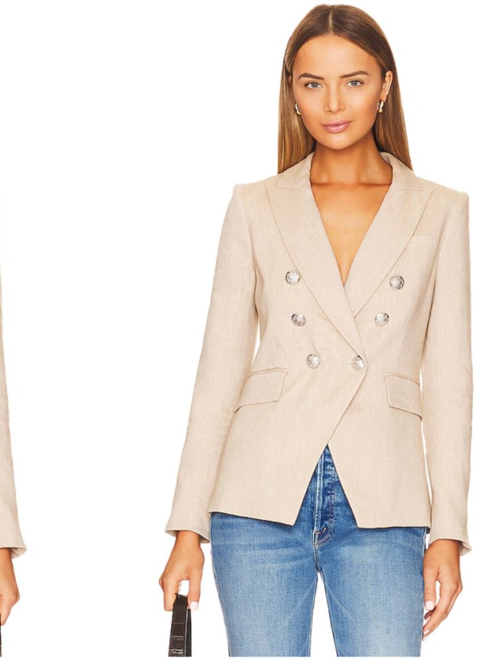 NWT Veronica Beard Miller Jacket Blazer in Khaki Melange, Size 4